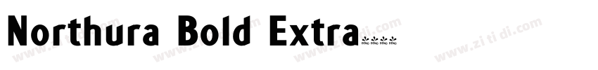 Northura Bold Extra字体转换